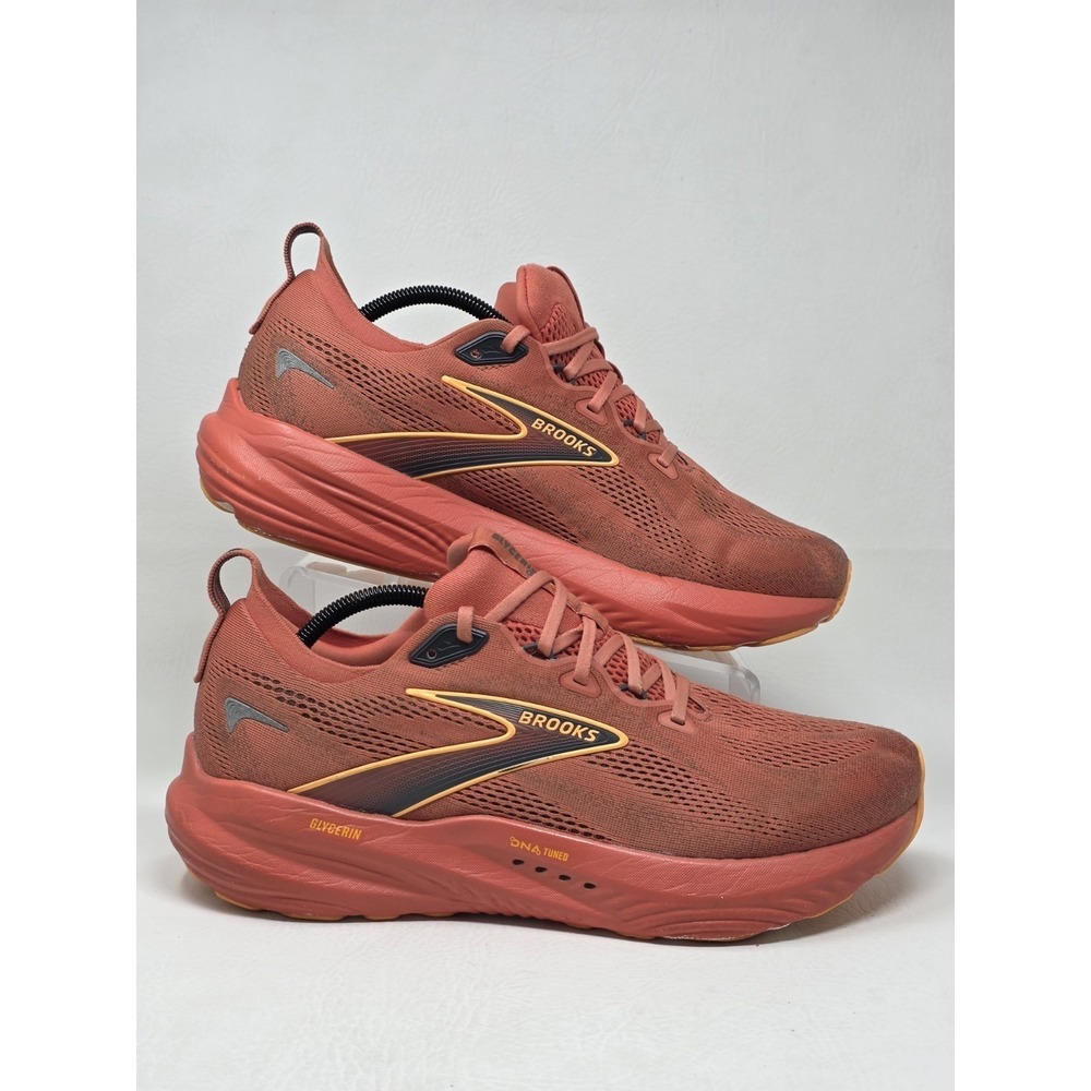 Brooks Glycerin 22 Burnt Sienna/Orange Running Shoes Mens Size 12 110445 1D 637 - Picture 3 of 13